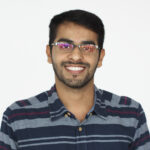 man cheerful studio portrait concept